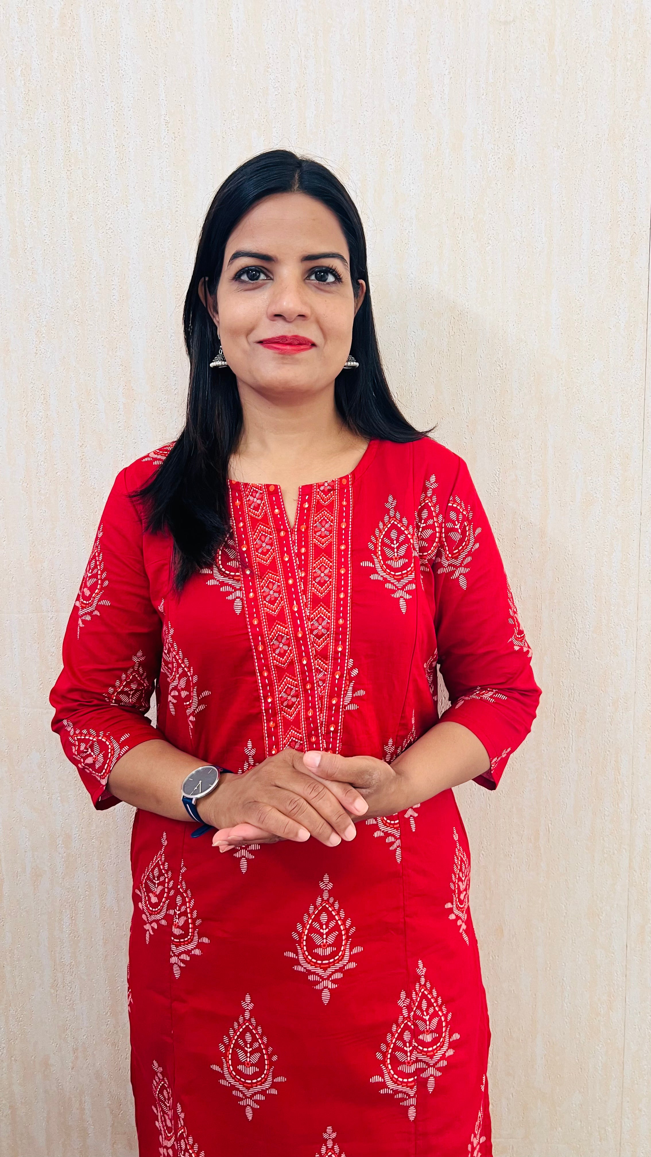 Mumzhug Red Bloom – Pure Cotton Jaipuri Feeding Kurta-Dispatching starts from 22nd August 2026.