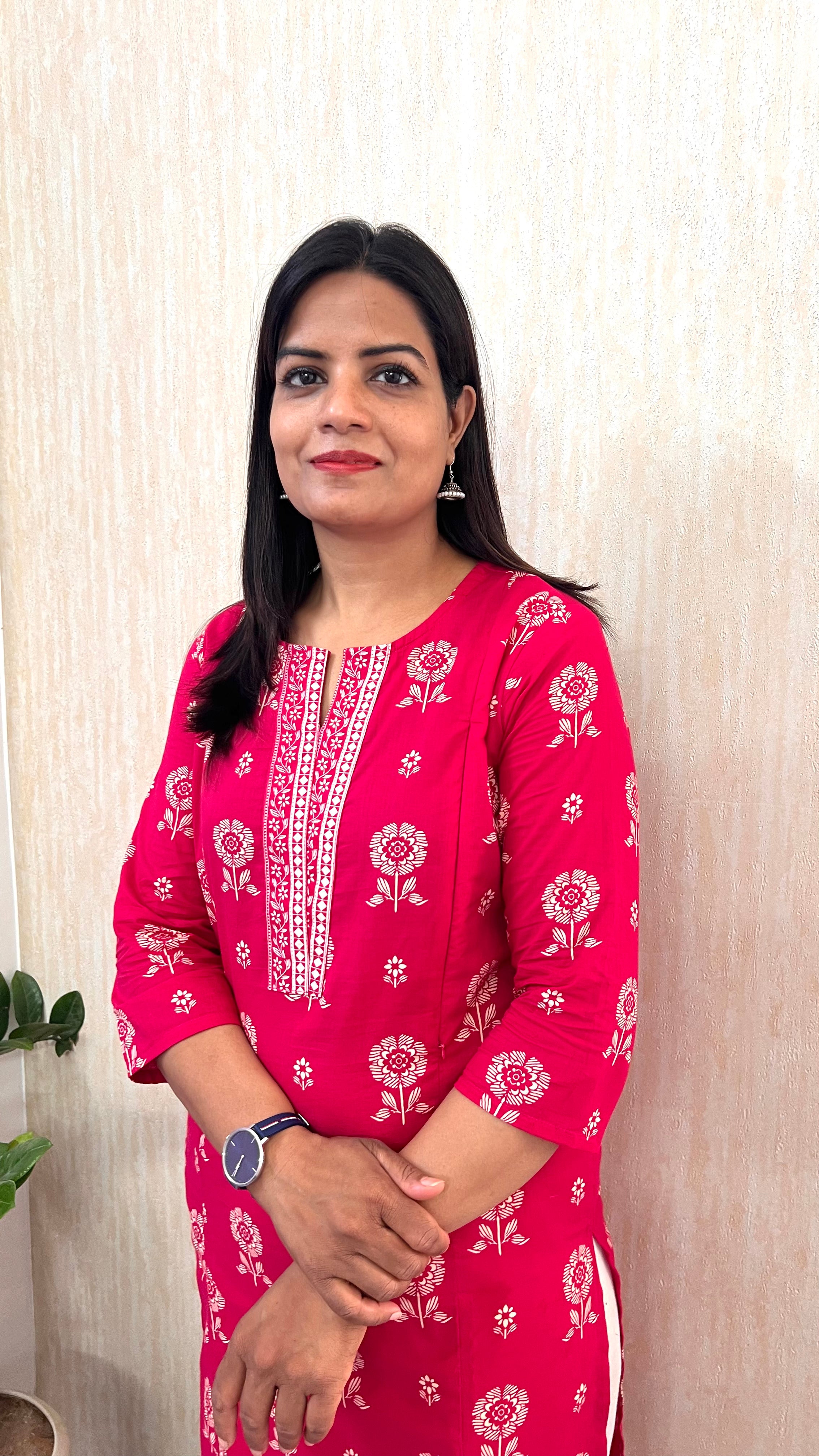 Mumzhug Fuchsia Bloom – Pure Cotton Jaipuri Feeding Kurta-Dispatching starts from 22nd August 2026.