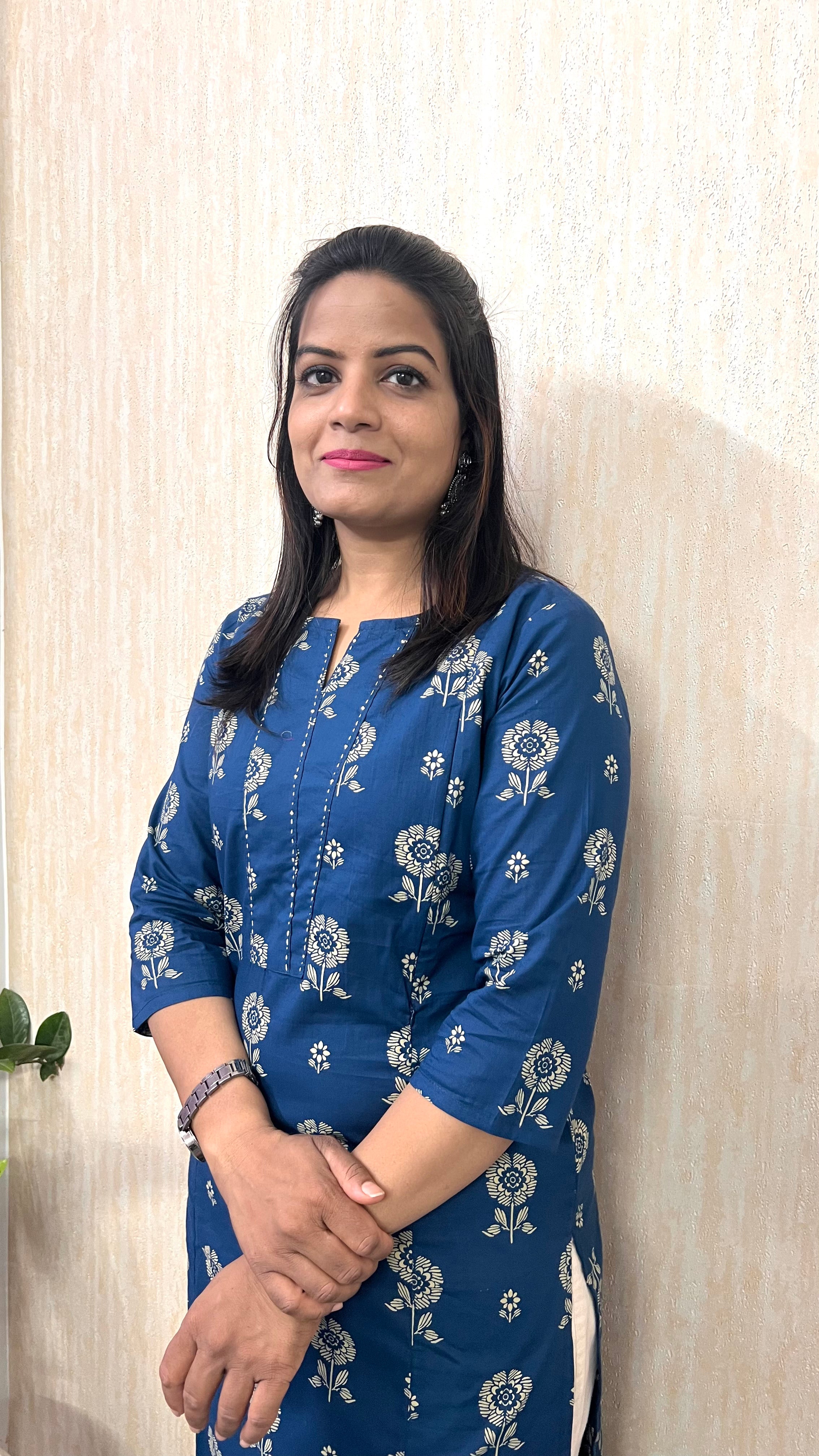 Mumzhug Blue Batik Bloom – Pure Cotton Jaipuri Feeding Kurta-Dispatching starts from 22nd August 2026.