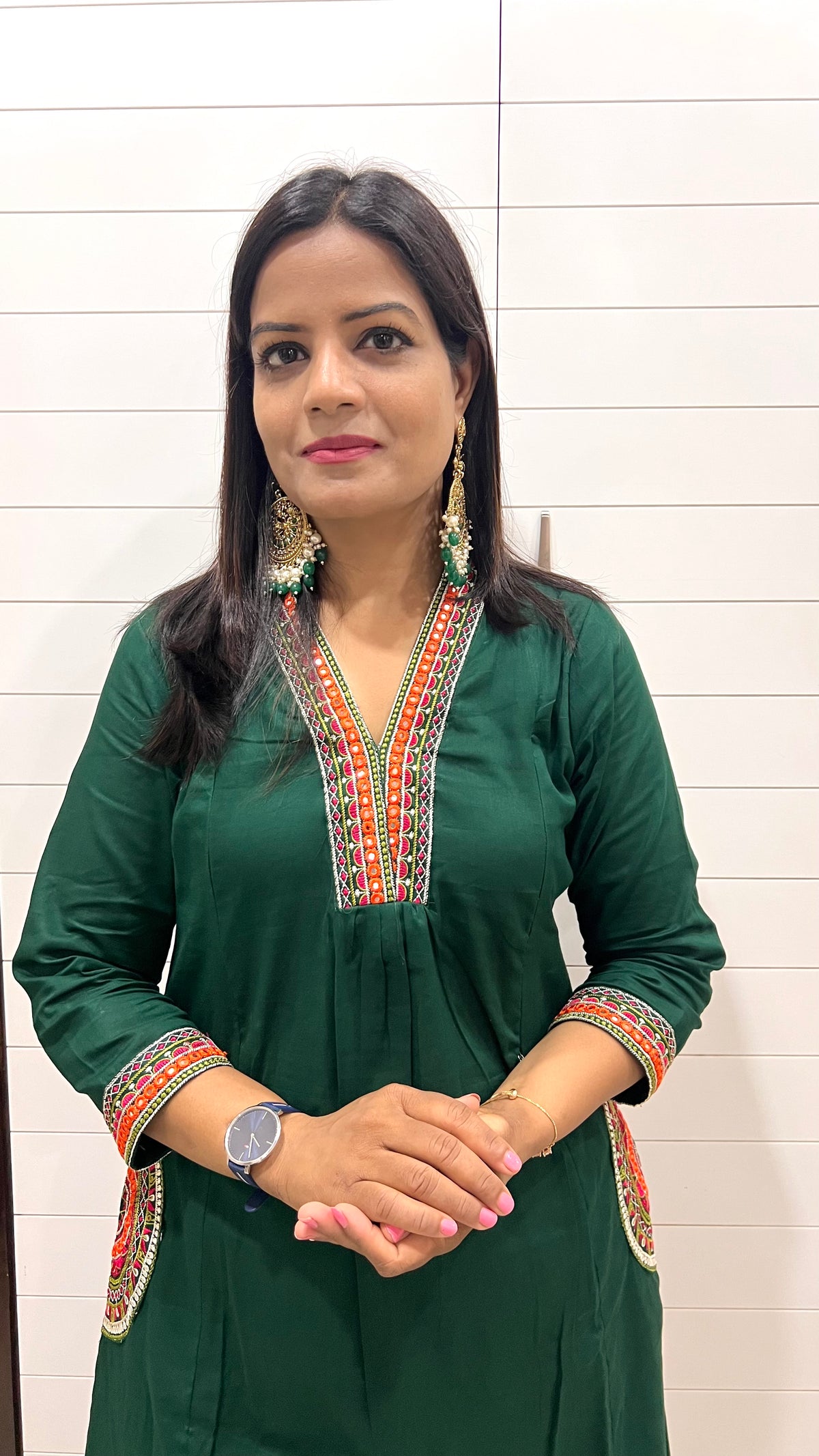 MUMZHUG Pure Cotton Bottle Green Embroidered Feeding & Maternity Kurta Pant with Chiffon Dupatta Set | Premium Nursing Wear | dispatch starts from-10TH OCTOBER