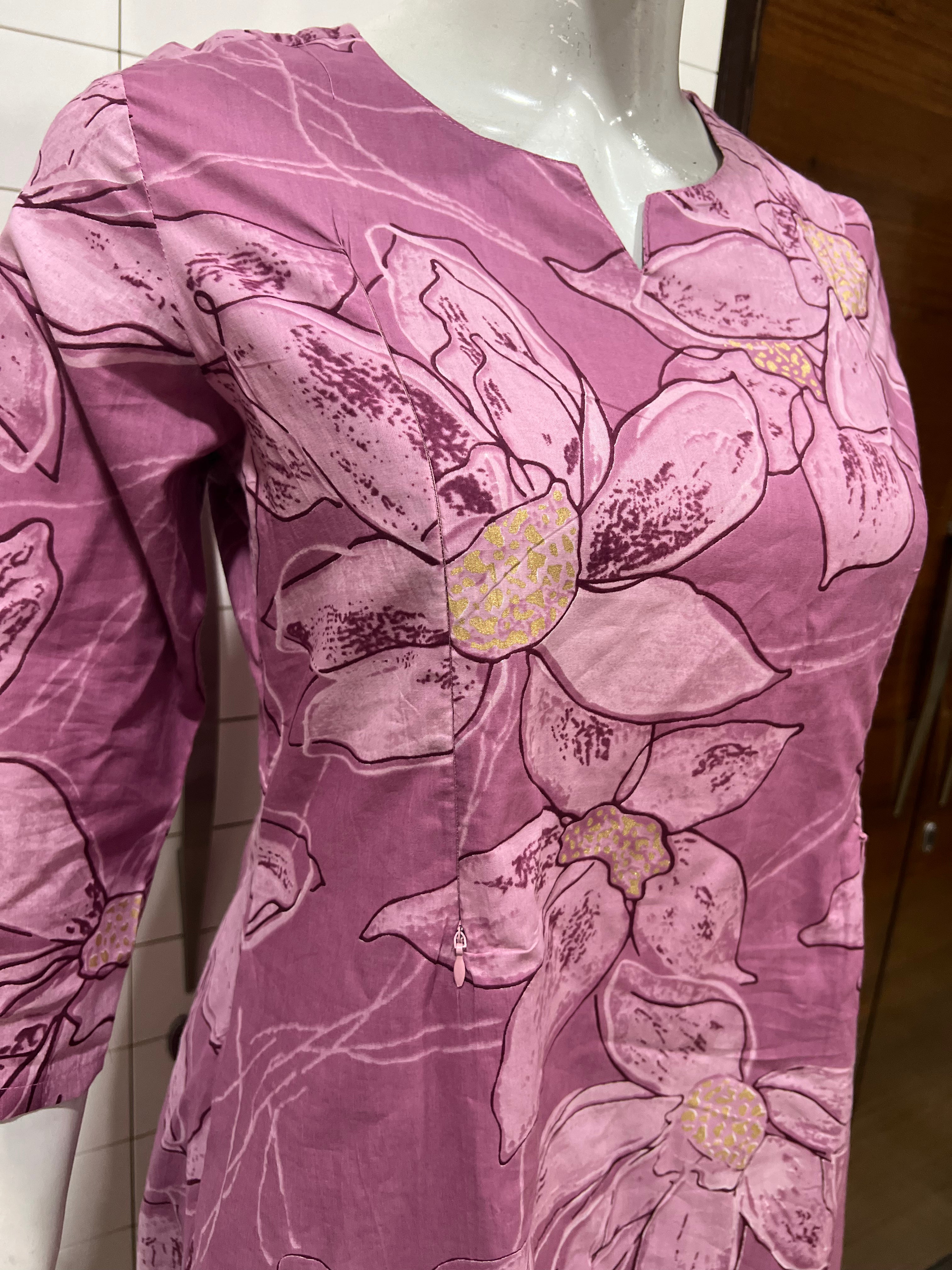 Pure Cotton Printed A-line Co-Ord Sets for Feeding and Maternity Purpose