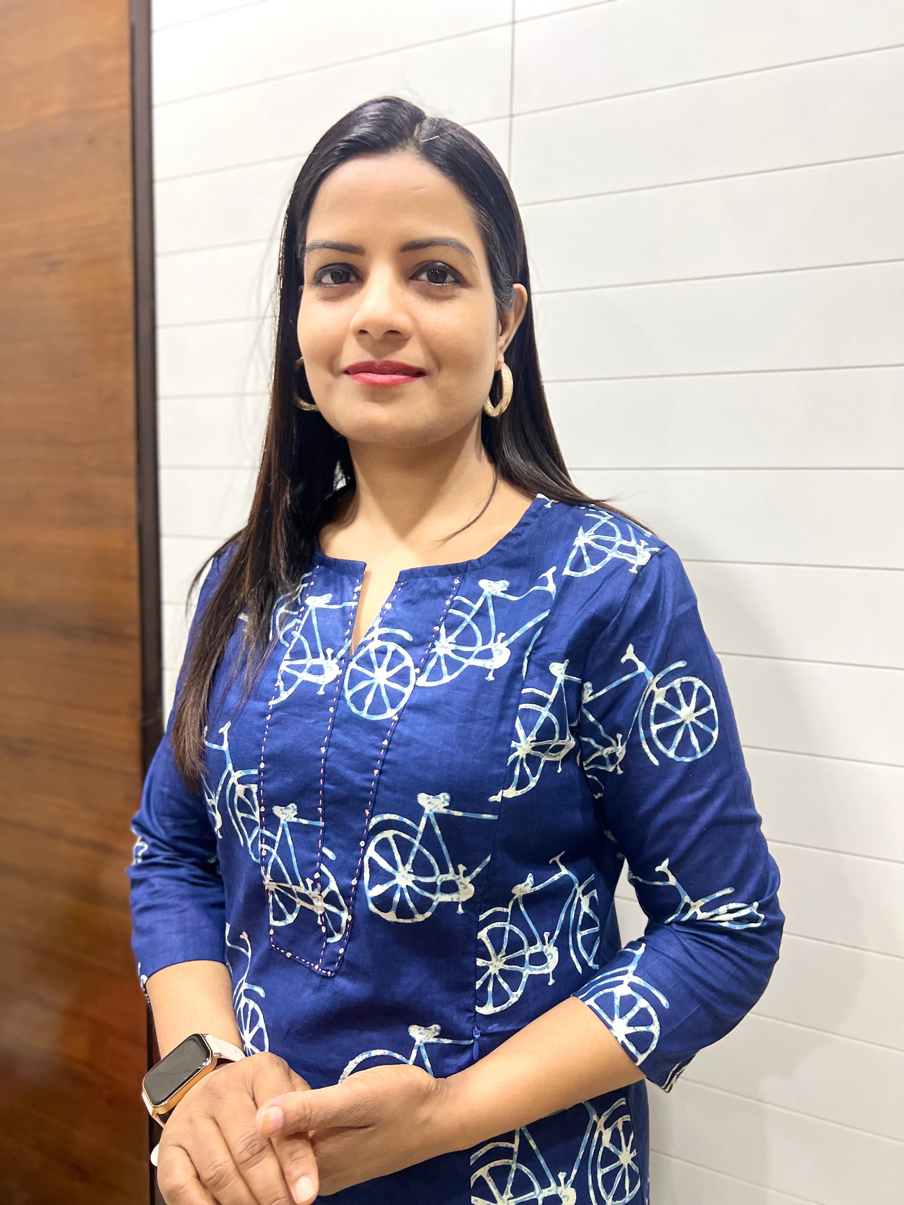 Mumzhug Pure Cotton Jaipuri Print Feeding Kurta