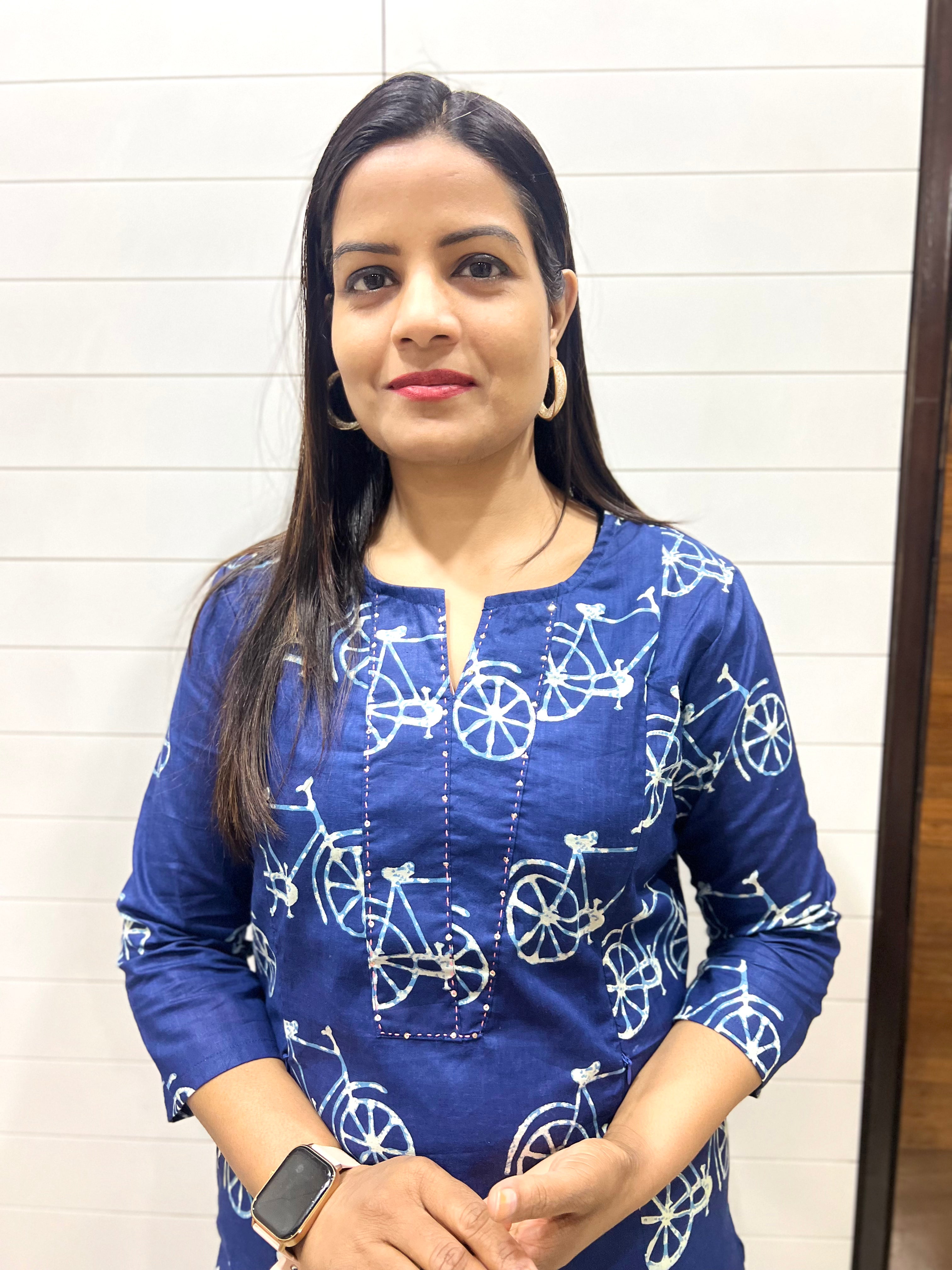 Mumzhug Pure Cotton Jaipuri Print Feeding Kurta