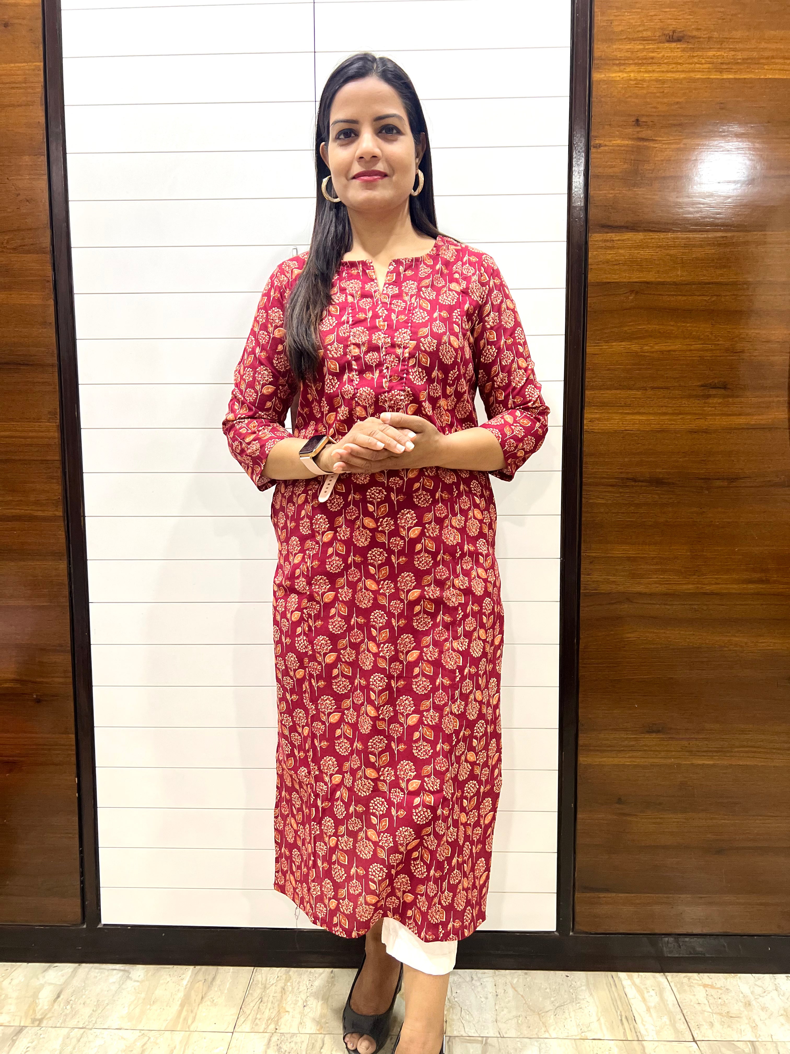 Mumzhug Pure Cotton Feeding Kurta