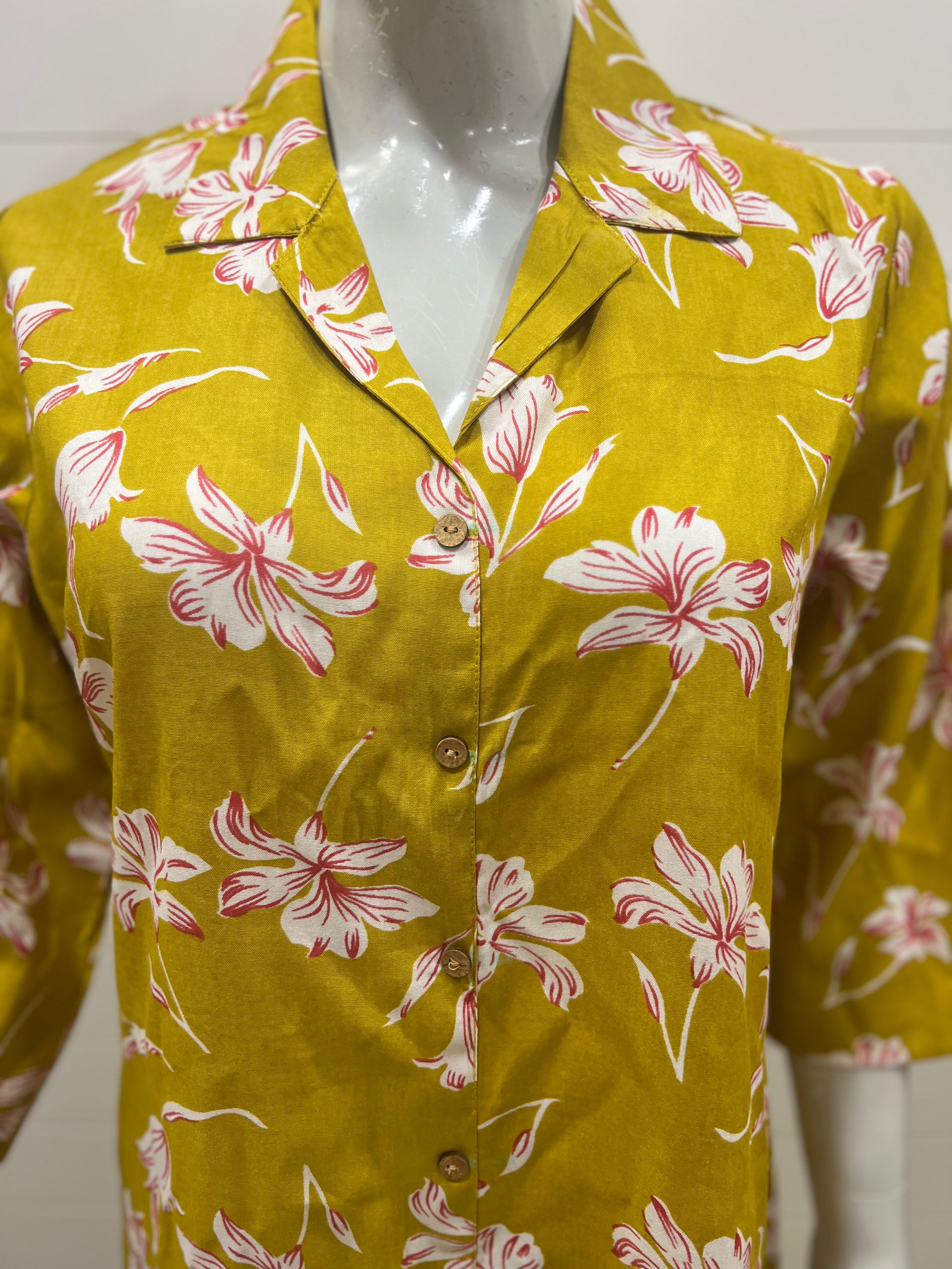Blend Cotton Printed Cord Set With Feeding Zipper