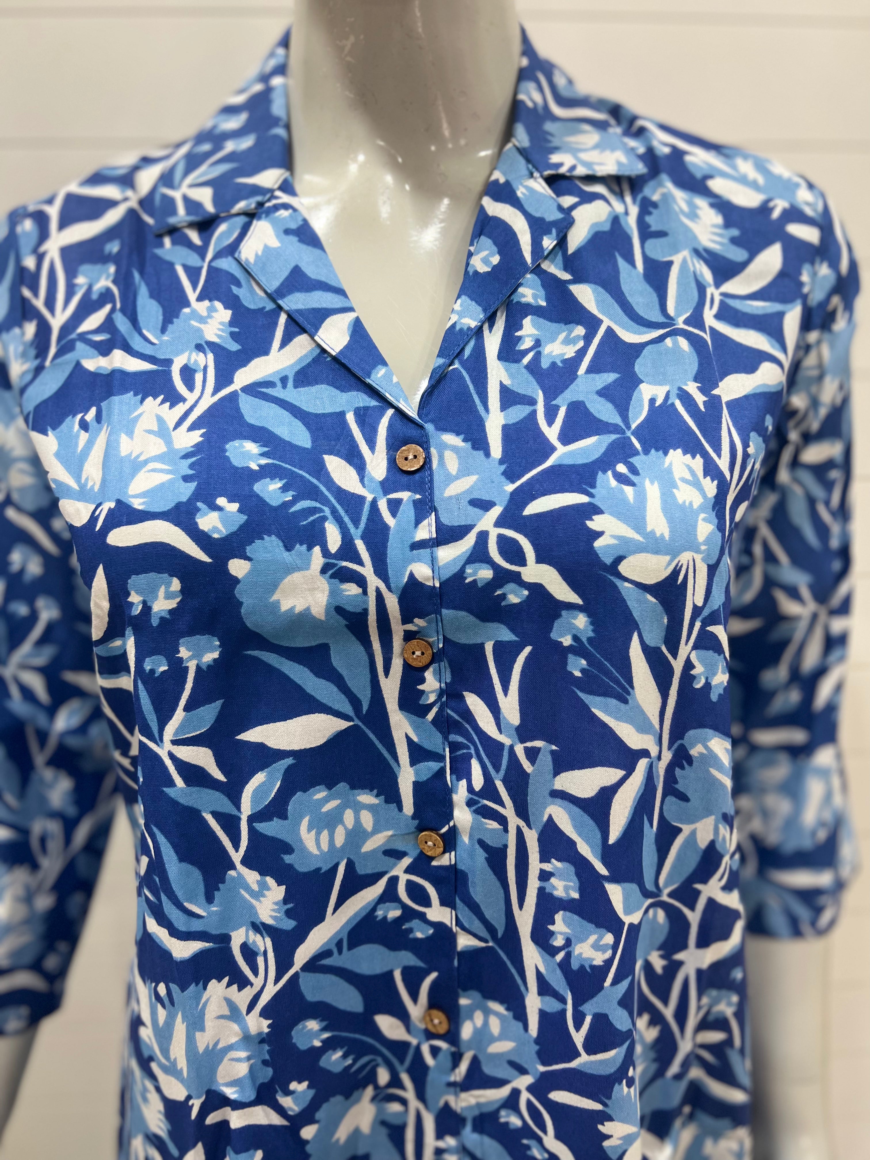 Blend Cotton Printed Cord Set With Feeding Zipper