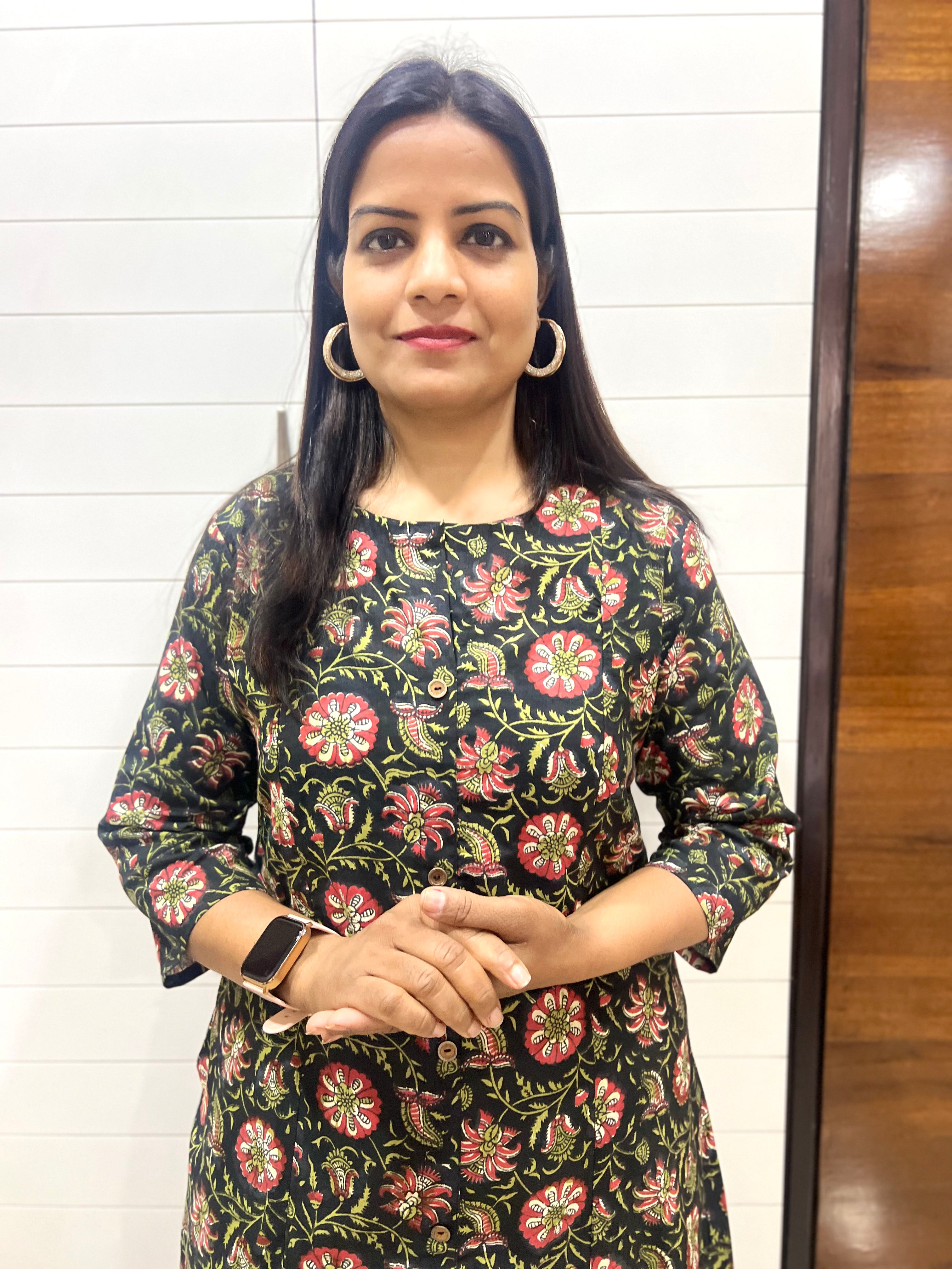 Mumzhug Pure Cotton Hand-Block Print Feeding Cord Set