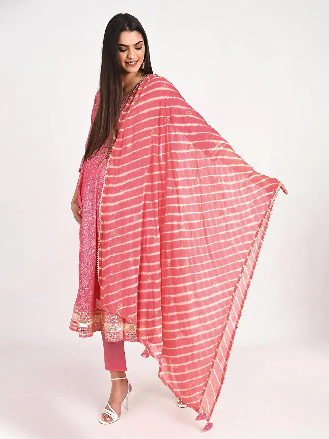 MUMZHUG Cotton Printed FLIAIRED Anarkali with Lining Attached, Pallazo and Dupatta for Feeding and Maternity Purpose mumzhug