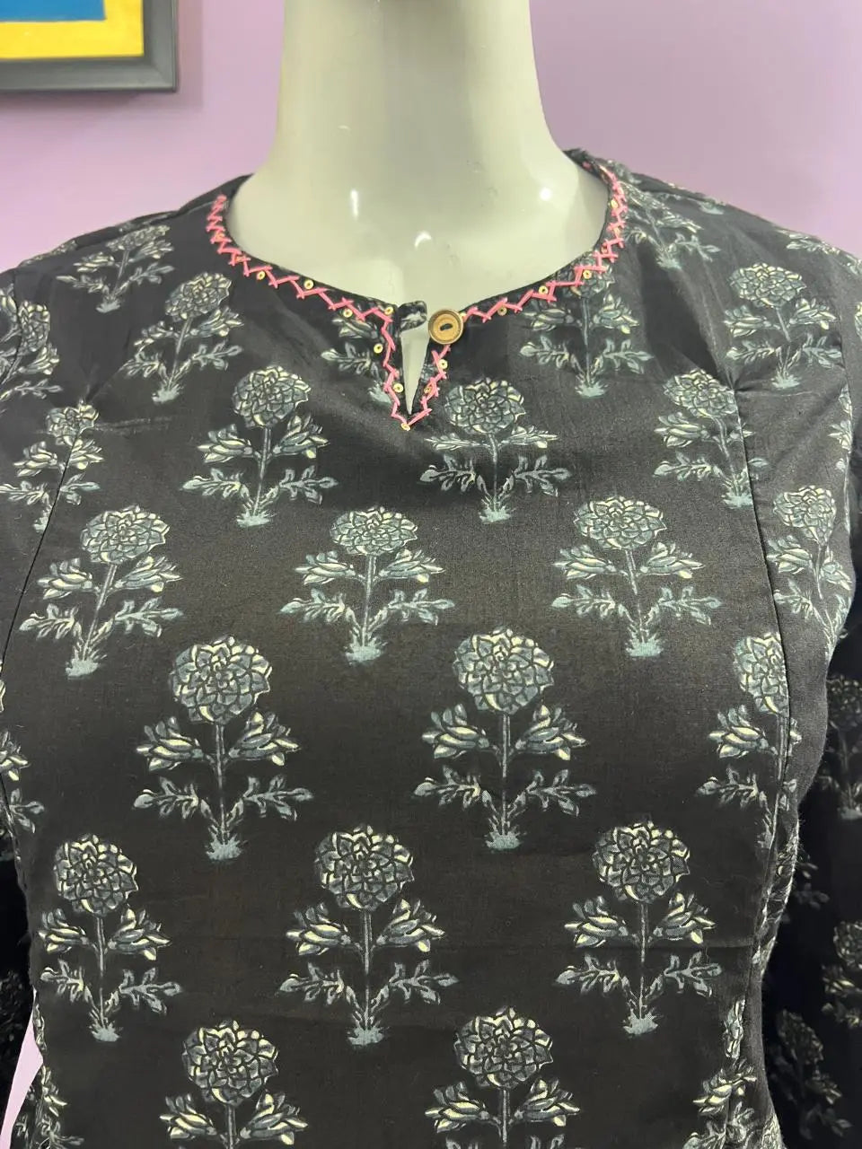 PURE COTTON PRINTED FEEDING KURTA WITH SIDE POCKET  mumzhug 